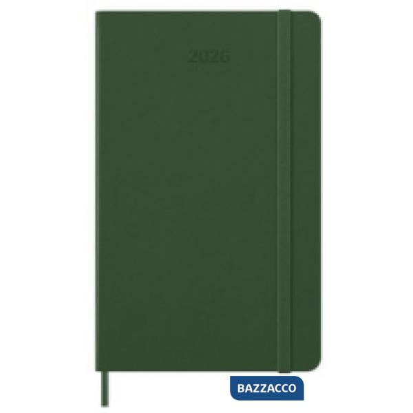 12 months, daily. Large, hard cover, myrtle green
