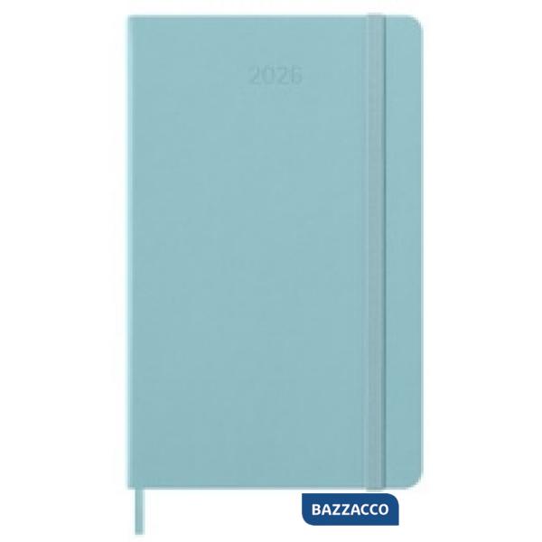 12 months, weekly notebook. Large, hard cover, aquamarine
