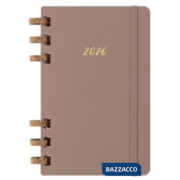 12 months, spiral planner. Large, almond