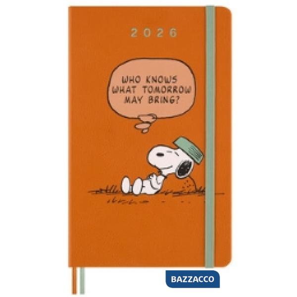 12 months, weekly notebook, Peanuts. Large, Snoopy tomorrow