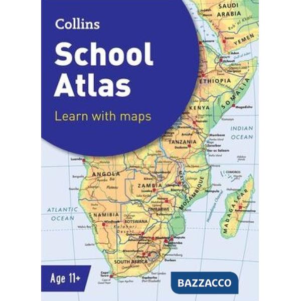 SCHOOL ATLAS - LEARN WITH MAPS AGE 11