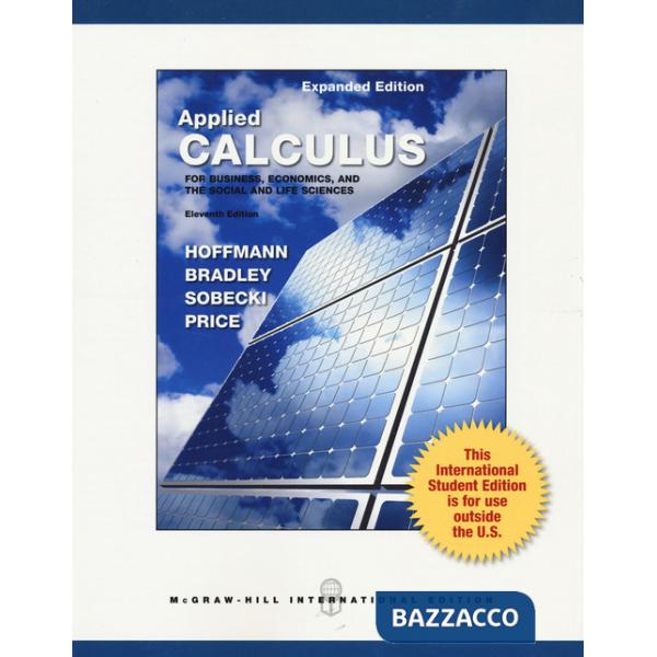 Applied calculus for business, economics, and the social and life sciences