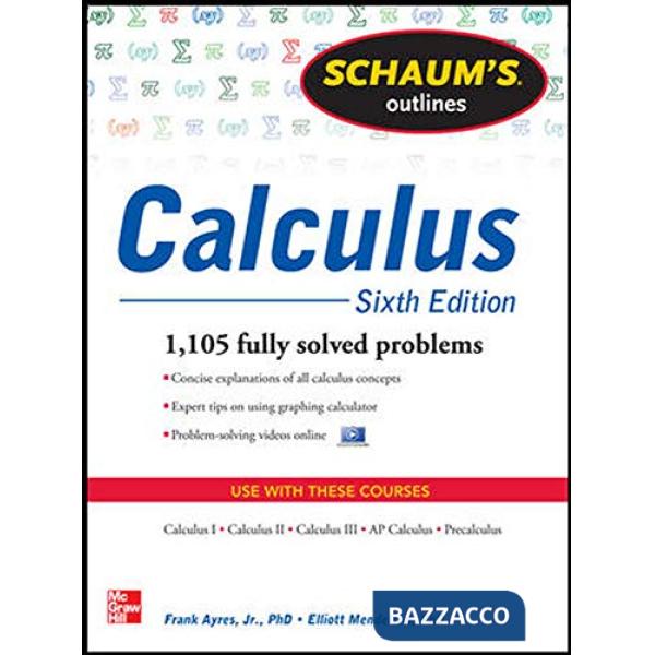 Schaum's Outline of Calculus: 1.105 Solved Problems. Con DVD