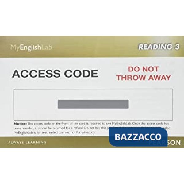 MYENGLAB READING 3 (STUDENT ACCESS CODE)