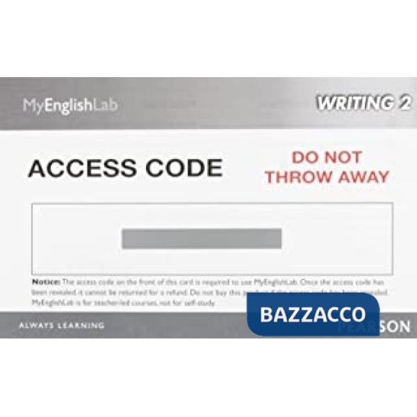 MYENGLAB WRITING 2 (STUDENT ACCESS CODE)