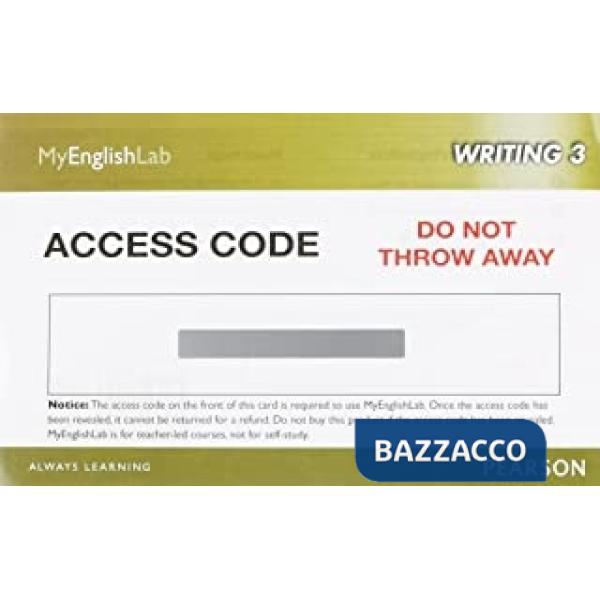 MYENGLAB WRITING 3 (STUDENT ACCESS CODE)