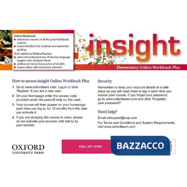 INSIGHT ELEM ONL WB PLUS - CARD