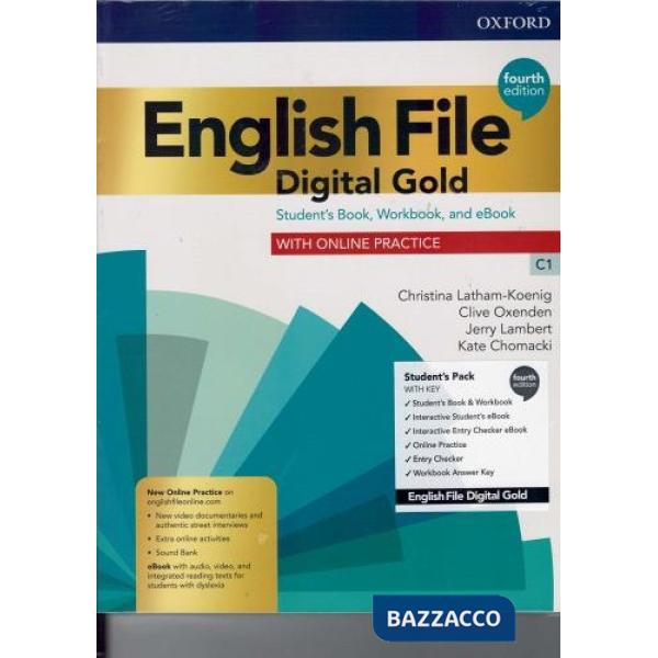 ENGL FILE 4E DIG GOLD C1: SB/WB W/KEY + EBK + ECH