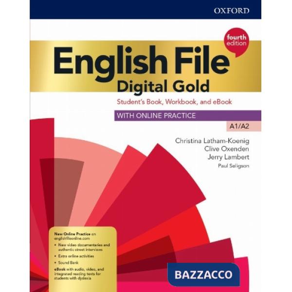 ENGLISH FILE 4TH ED GOLD ELEM: SB/WB EBOOK & OP PK