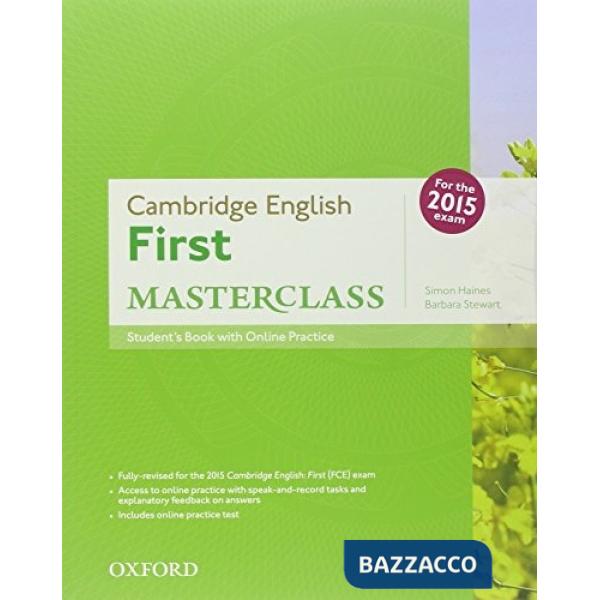 FIRST 2015 MCLASS: PK ( + K + 2ONL TEST + CDR)