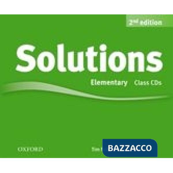 SOLUTIONS 2E ELEM: CL CDS