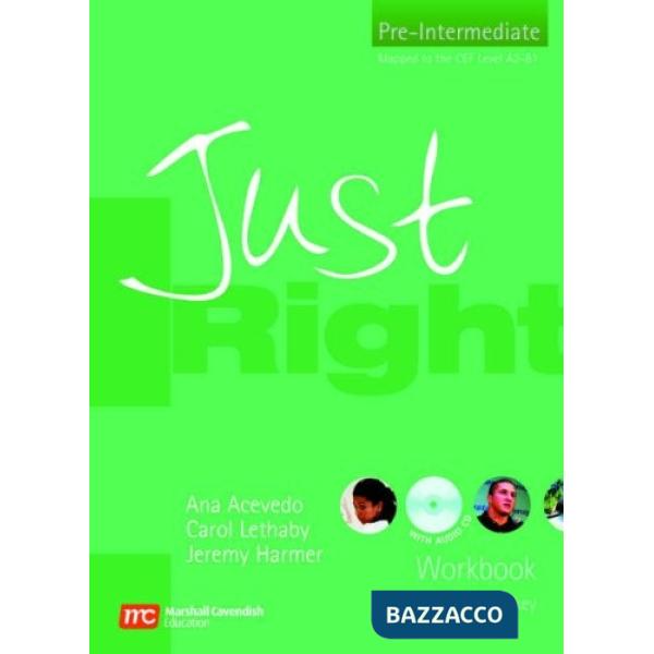 JUST RIGHT PRE-INT WORKB + KE + CD