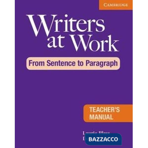 WRITERS AT WORK SENTENCE PARAG. TCH