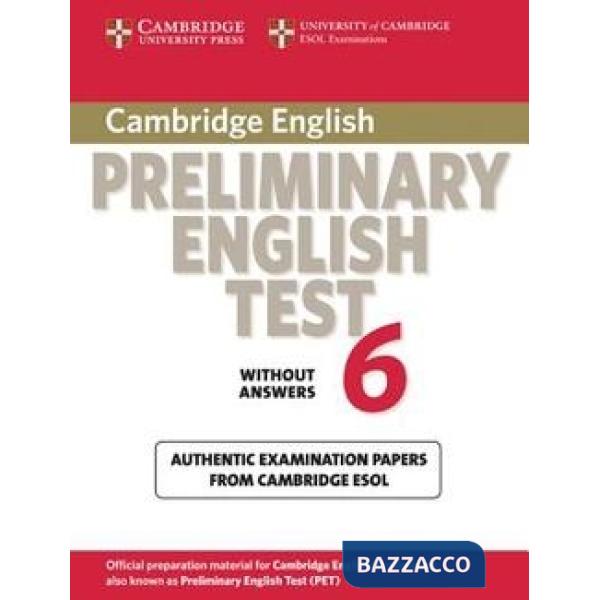 ESOL CAMBRIDGE PET 6 STD