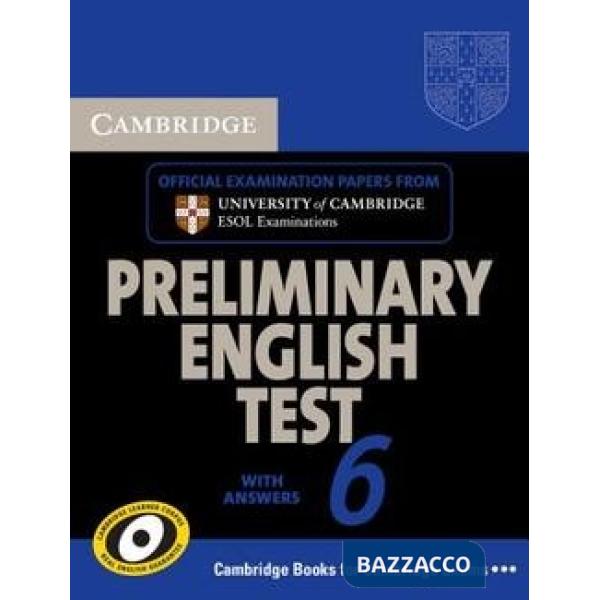 ESOL CAMBRIDGE PET 6 SELF STDY PACK
