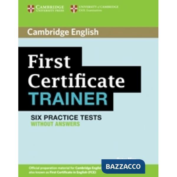 CAMBRIDGE FIRST TRAINER WO/A