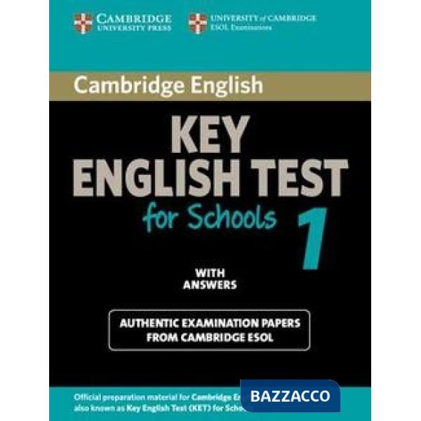 ESOL CAMBRIDGE KET FOR SCHOOL 1 STD W/A