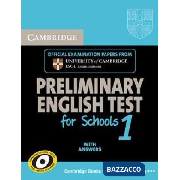 ESOL CAMBRIDGE PET FOR SCHOOL 1 STD W/A