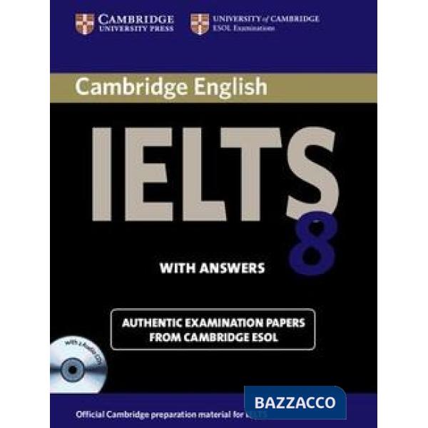CAMBRIDGE IELTS 8 SB W/A + CD