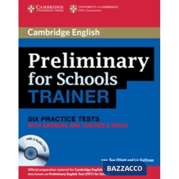 PRELIMINARY FOR SCHOOLS TRAINER W/A + CD