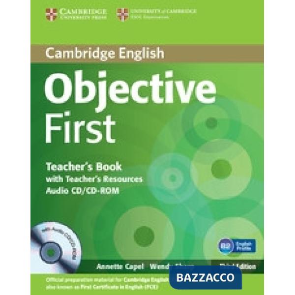 OBJECTIVE FIRST 3ED TCH + CD/CDROM
