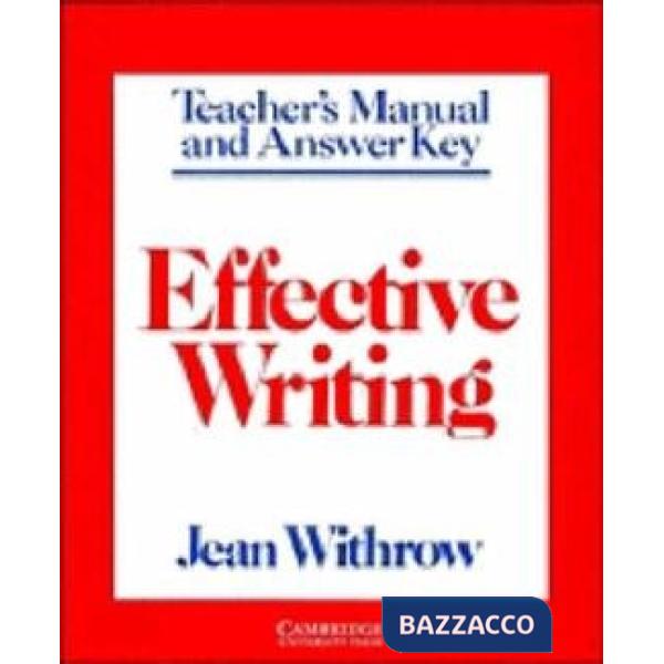 EFFECTIVE WRITING TCH
