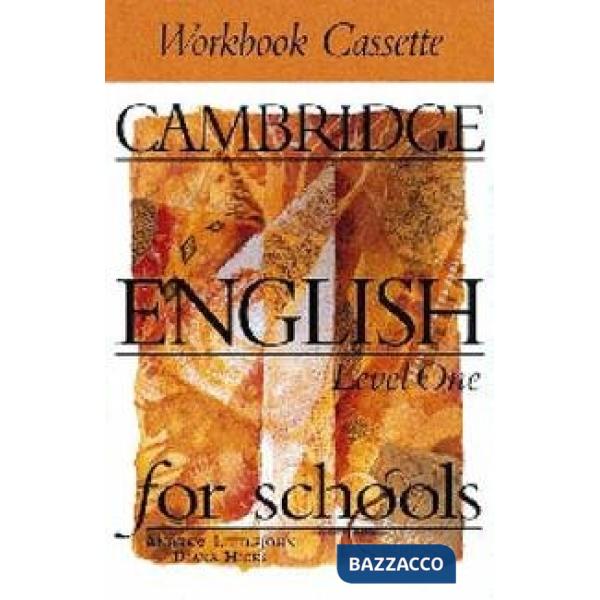 CAMBRIDGE ENGLISH FOR SCHOOLS 1, CASS.