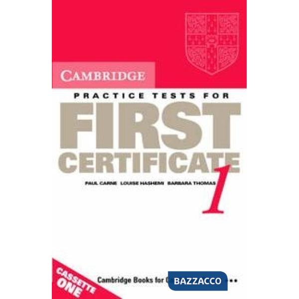 CAMBRIDGE FIRST CERT. IN ENGL. 1 CASS