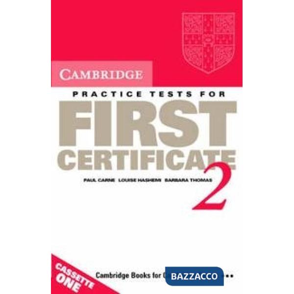 CAMBRIDGE FIRST CERT. IN ENGL. 2 CASS.