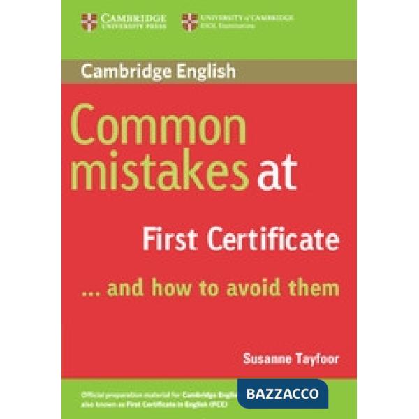 COMMON MISTAKES FIRST CERT