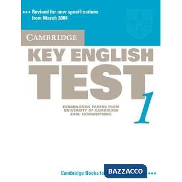 UCLES CAMBRIDGE KEY TEST 1 2ED STD