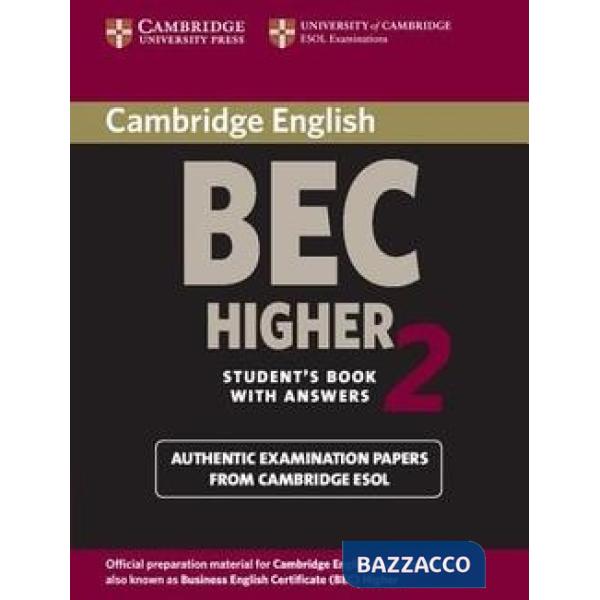 UCLES CAMBRIDGE BEC 2 HIGHER BK