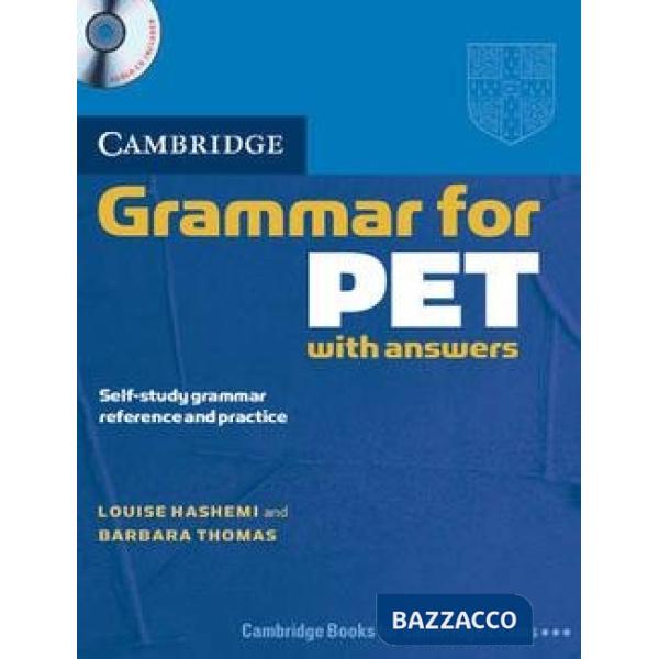 CAMBRIDGE GRAMMAR FOR PET W/A + CD