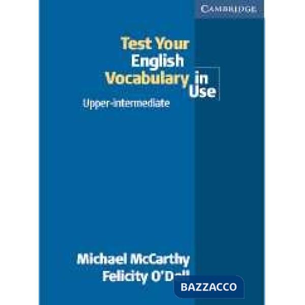 ENG. VOC. IN USE TEST UP W/A