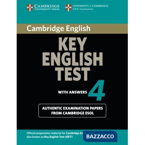 ESOL CAMBRIDGE KEY TEST 4 STD W/A