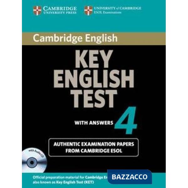 ESOL CAMBRIDGE KEY TEST 4 STD + CD PACK