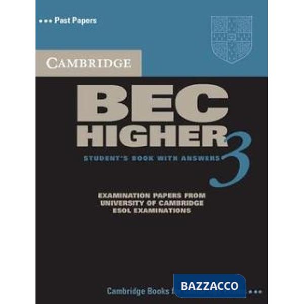 ESOL CAMBRIDGE BEC 3 HIGHER BK
