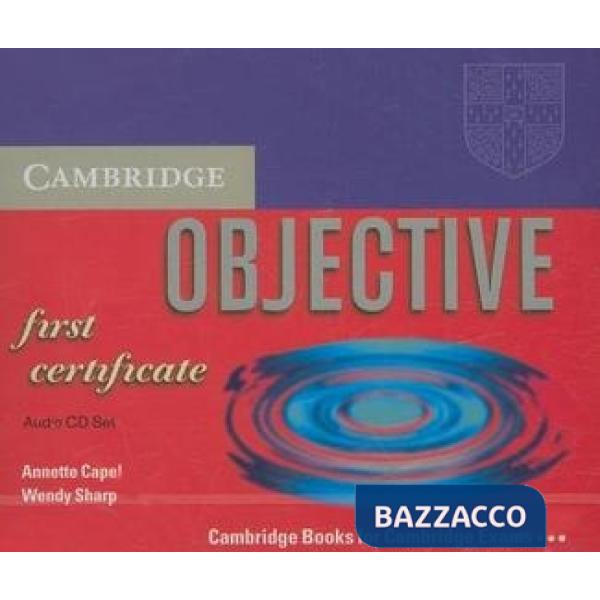 OBJECTIVE FIRST CERT. CD