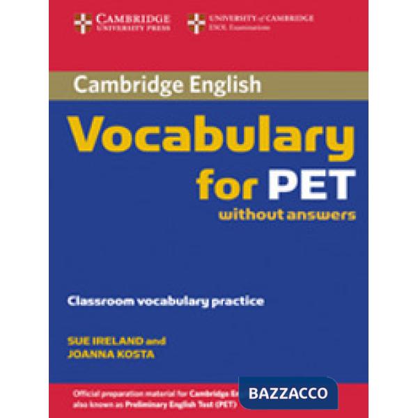 ESOL CAMB VOCAB PET WO/A