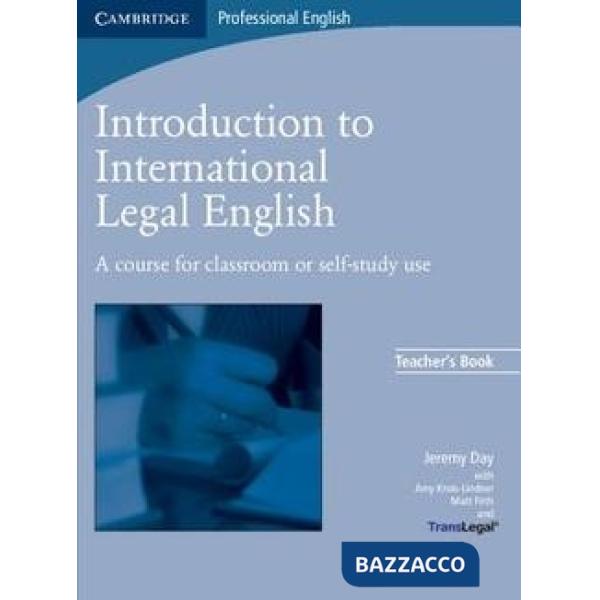 INTROD INTERNAT LEGAL ENGLISH TCH