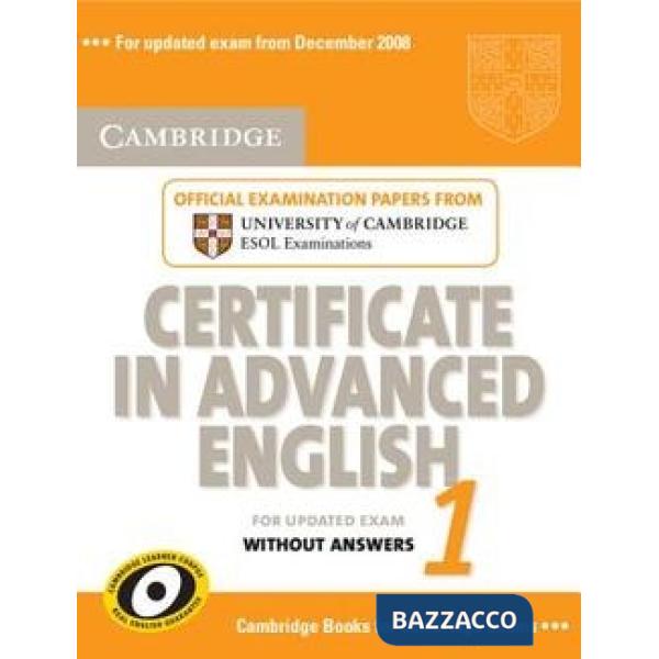CAMBRIDGE CERTIFICATE IN ADVANCED ENGLIS
