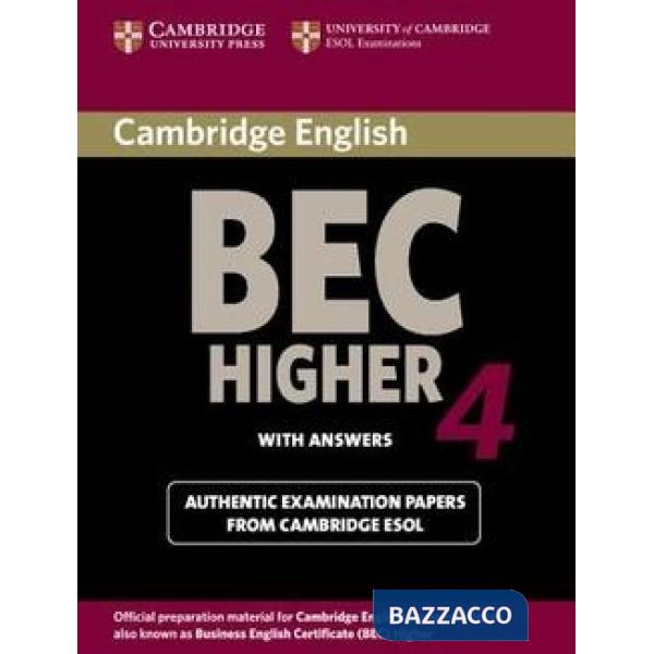 ESOL CAMBRIDGE BEC 4 HIGHER BK