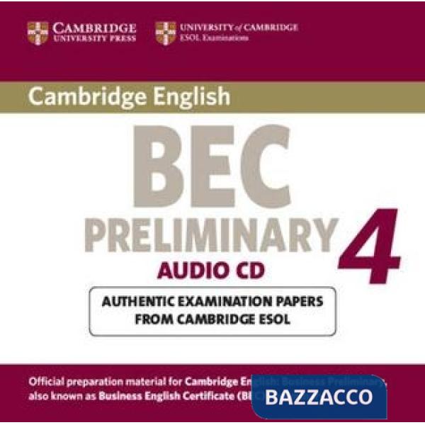 CAMBRIDGE BEC PRELIMINARY CD LEVEL 4