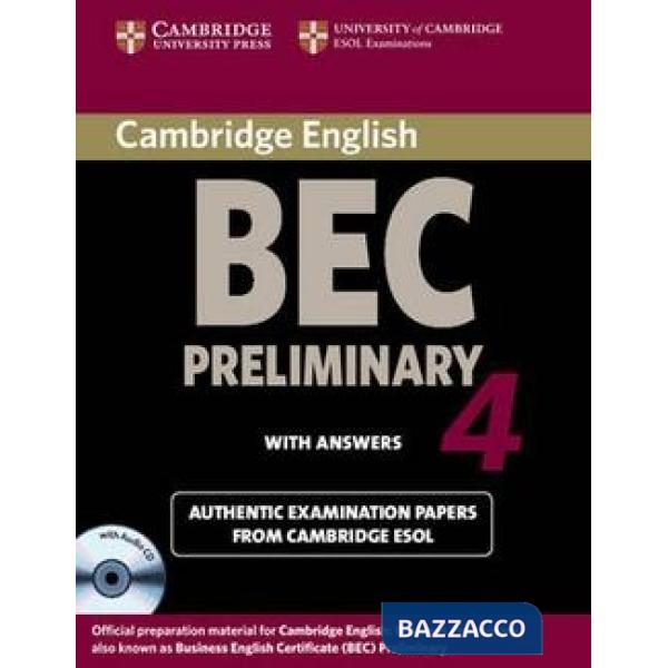 ESOL CAMBRIDGE BEC 4 PRELIMINARY PACK
