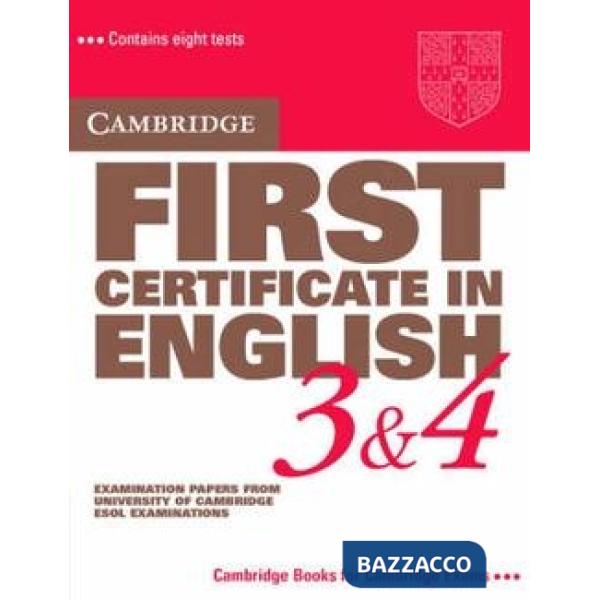 CAMBRIDGE FIRST CERTIFICATE IN ENGL. 3