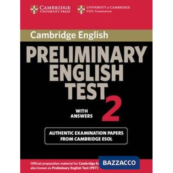 UCLES CAMBRIDGE PET 2 2ED STD W/A