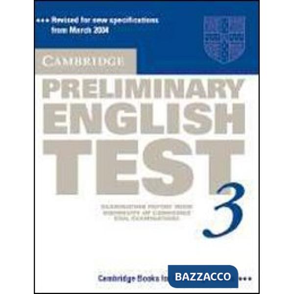 UCLES CAMBRIDGE PET 3 2ED STD
