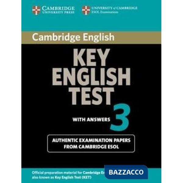 UCLES CAMBRIDGE KEY TEST 3 STD W/A