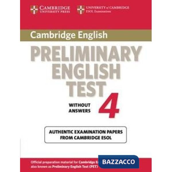 UCLES CAMBRIDGE PET 4 STD