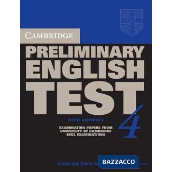 UCLES CAMBRIDGE PET 4 STD W/A